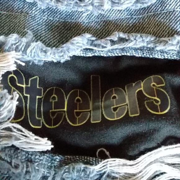 Jeans Wear Patchwork Distressed Pittsburgh Steelers Jeans XL - Picture 14 of 14